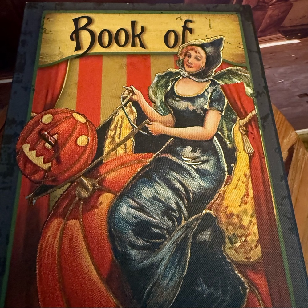 Vintage Look Distressed Book of Spells Faux Book Witch Halloween Stash Remote - Picture 11 of 17